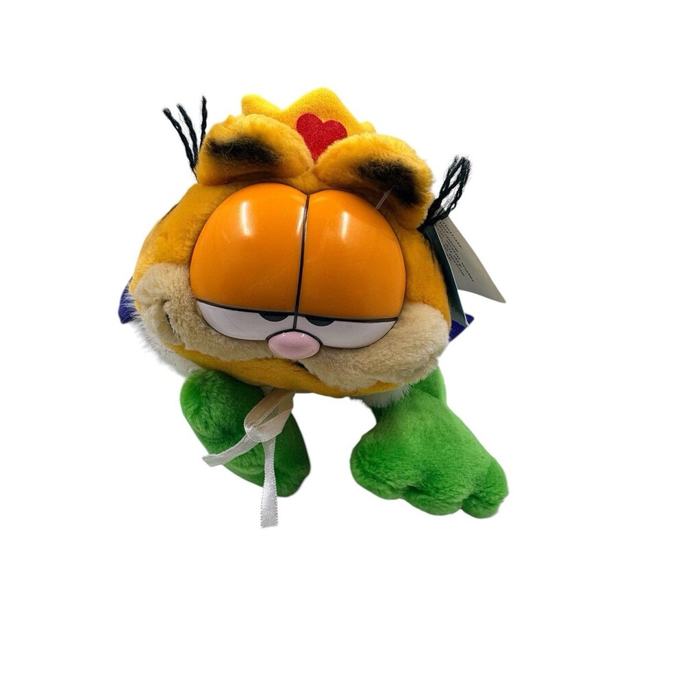 Garfield Prince Frog Plush Toy With Tags By Dakin 1978-1981 Rare 11”Collectible